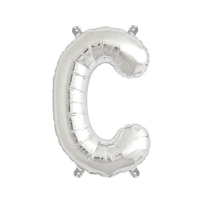 Ballon aluminium - C - Argenté - Rico Design