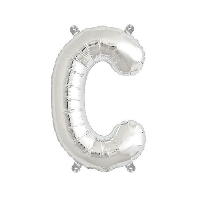 Foil Balloon - C - Silver - Rico Design