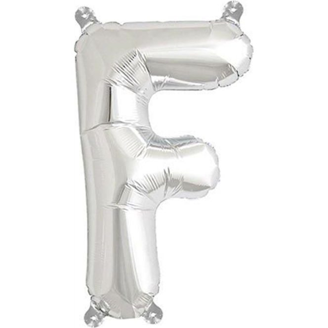 Foil Balloon - F - Silver - Rico Design