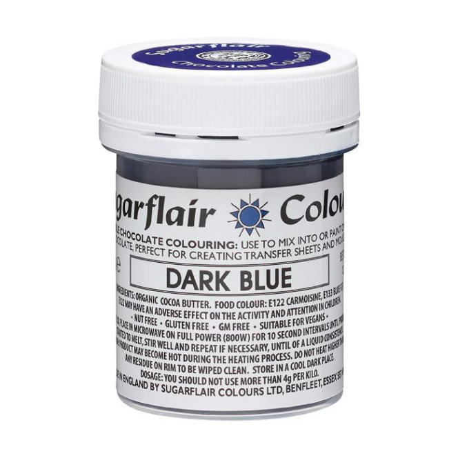 Sugarflair - Chocolate Colouring - Dark Blue - 35g