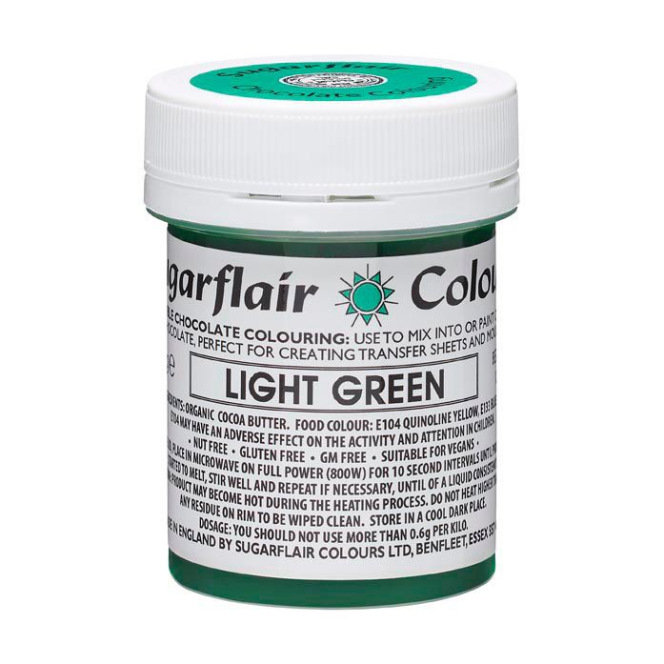 Sugarflair - Chocolate Colouring - Light Green - 35g