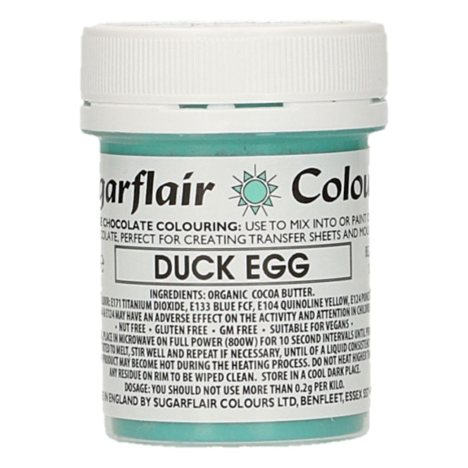 Sugarflair - Chocolate Colouring - Duck Egg - 35g