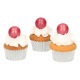 Pearl Choco Balls x8 - Dark Pink - Funcakes