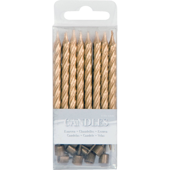 Golden Candles /16pcs - Folat