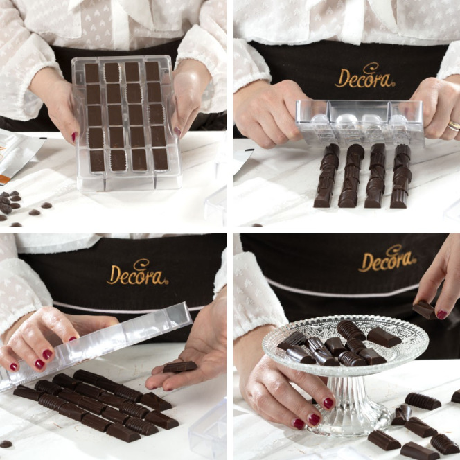 Moule chocolat - Cylindres/20pcs - Decora