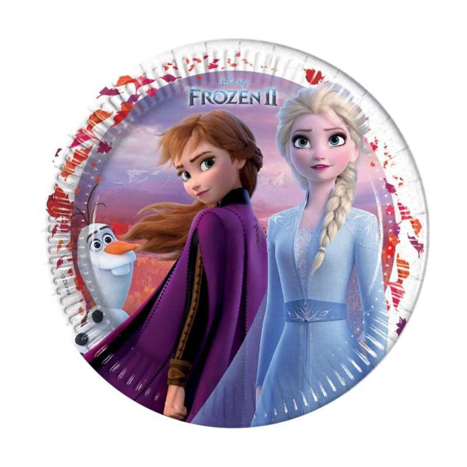 8 Papieren bordjes - Frozen 2