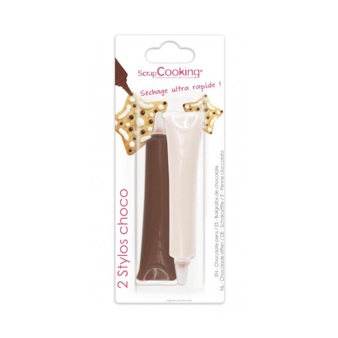 Choco Pen - White & Choco - Scrapcooking