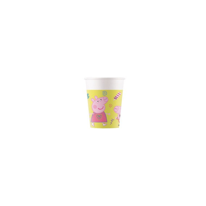 Papieren bekers - 200ml - Peppa Pig - Procos