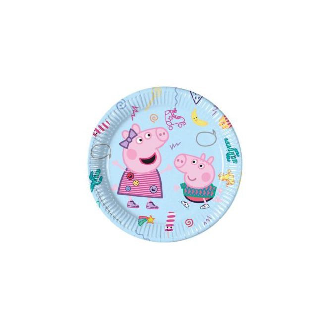 Assiettes en papier x8 - Peppa Pig - Procos