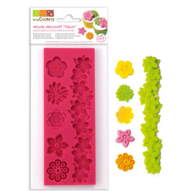 Silicone Mould - Flowers - Scrapcooking 