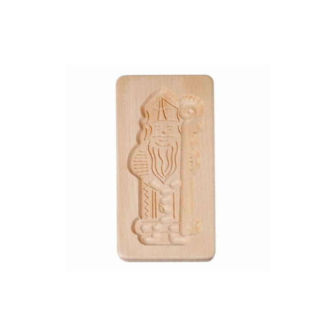 Speculoos Wooden Mould - Saint Nic - Patisdecor