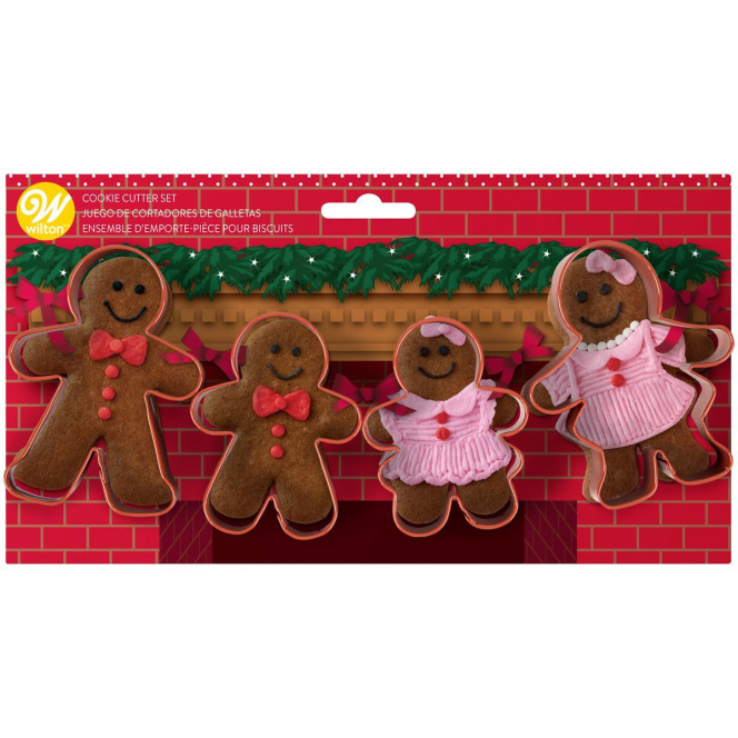 Set d'emporte-pièces - Gingerbread/4pcs - Wilton 