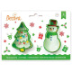 Uitsteker set - Kerstboom & sneeuwpop - Decora