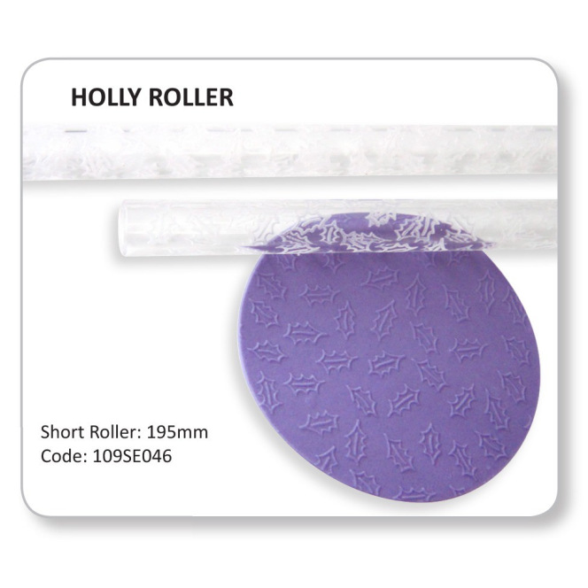 Texture Rolling Pin - Holly Leaf - JEM