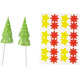 12 Cake toppers - Christmas Tree - Wilton