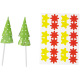 12 Cake toppers - Kerstboom - Wilton