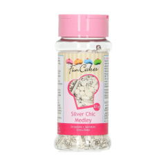 Sprinkle Medley - Zilver Chic - 65g - Funcakes