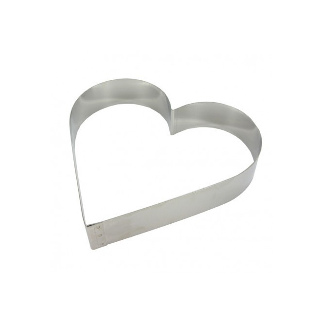 Coeur sans fond en inox 18cm x 5cm