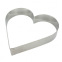 Heart Shaped Steel Ring  18cmx H 4,5
