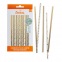 80 gold paper straws sticks - Decora