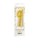 Number 9 candle with golden glitter - PME