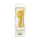 Nummer 9 kaars met gouden glitters - PME