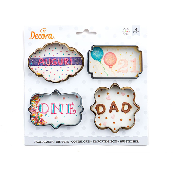 Emporte-pièce - Cadres  4pcs - Decora