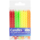 Candles Neon Colours - 24pcs - Folat