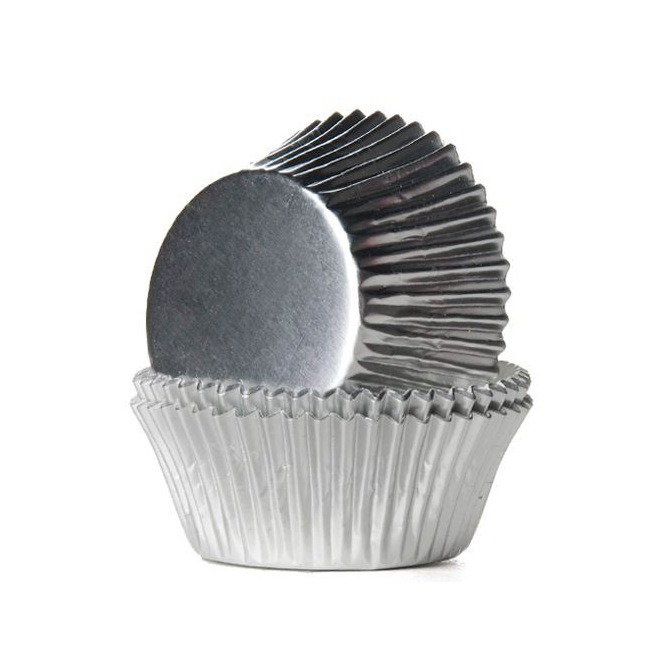 Baking Cups - Foil Silver - pc/24 - House of Marie