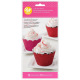 Contours à cupcakes - rouge & rose pailletés - 24/pcs - Wilton