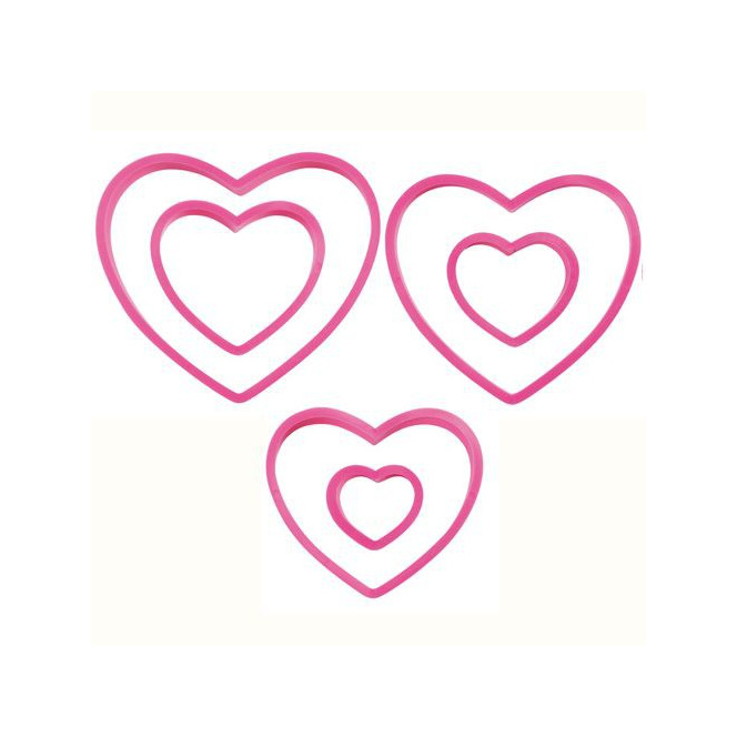 Emporte-pièces coeur - 6pcs - Wilton
