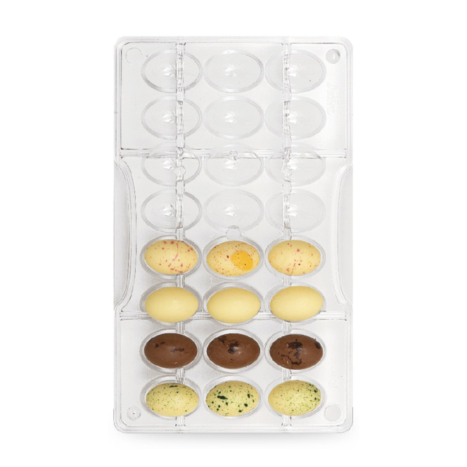 Chocolate mold - Eggs / 24pcs - Decora