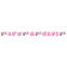 Guirlande de lettres - Naissance Fille - Folat