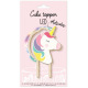 Cake Topper Led - Unicorn - Scrapcooking