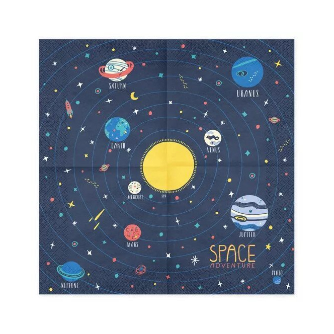 20 Napkins - Space - PartyDeco