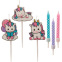 Bougies d'anniversaire - Mix licorne - Dekora