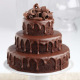 Gâteau au chocolat en trois étages