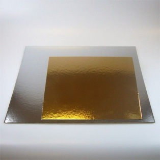 FunCakes Cake Card Gold/Silver 20cm Pk/3