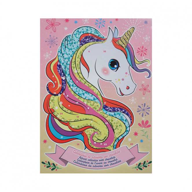 Calendrier De L Avent Chocolat 2023 Calendrier De L'avent - Licorne - Dekora