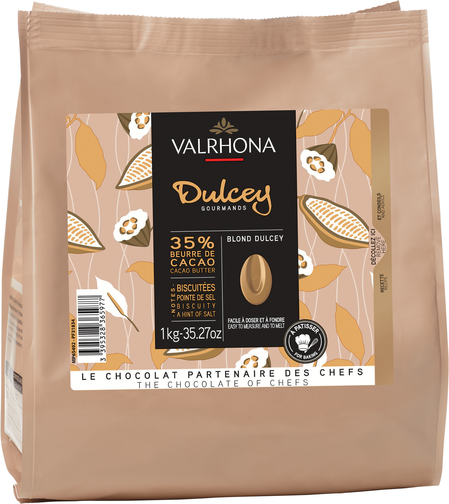 Le Moment - Connaissez-vous le chocolat Dulcey, mis en valeur cette semaine  ? Il s'agit d'un chocolat blond élaboré par la marque Valrhona. Le Dulcey  révèle une texture onctueuse, une intense douceur