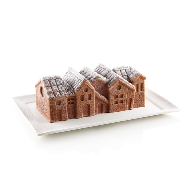 Moule en silicone bûche de Noël 3D : Artic 22 cm - Silikomart