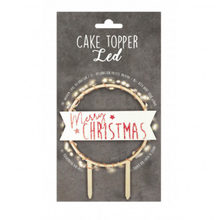Cake Topper LED - Merry Christmas - Scrapcooking