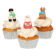 Décoration en sucre - Personnages de Noël 3D/3pcs - Funcakes