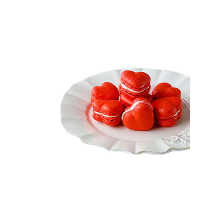 Tapis Macaron Silicone - Plaque à Macarons Noir Rouge