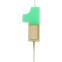 Retro Candle – Golden - Folat : Number and Color:N°1 mint green