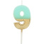 Retro Candle – Golden - Folat : Number and Color:N°9 light blue