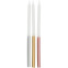 Glamour Candles – Metallic/24pcs - Folat