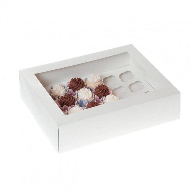 White Box for 24 Mini Cupcakes