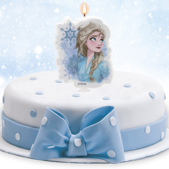 Bougie d'anniversaire – Reine des neiges 2 – Dekora