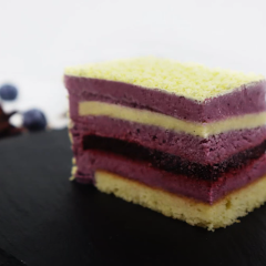 Entremet myrtille